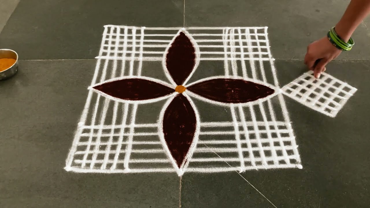 Easy padikolam designs| Simple muggulu designs| easy rangoli designs| Beginners kolam