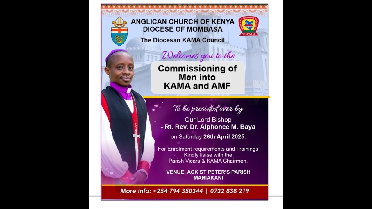 COMMISIONING OF MEN INTO KAMA AND AMF