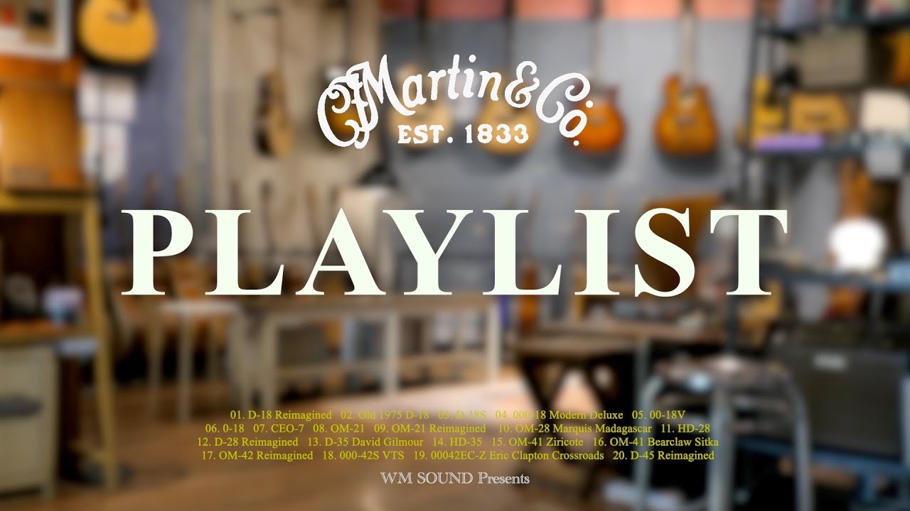 [Playlist] 어느 아늑한 기타 리페어샵에서 / Martin Guitars Playing Collection