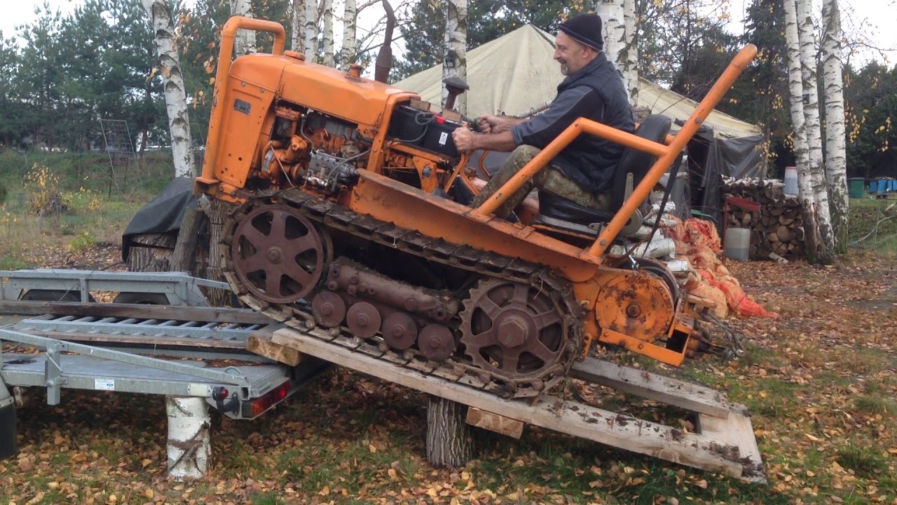 fiat 25c diesel 1950 Raupenschlepper mit Forstausr&uuml;stung