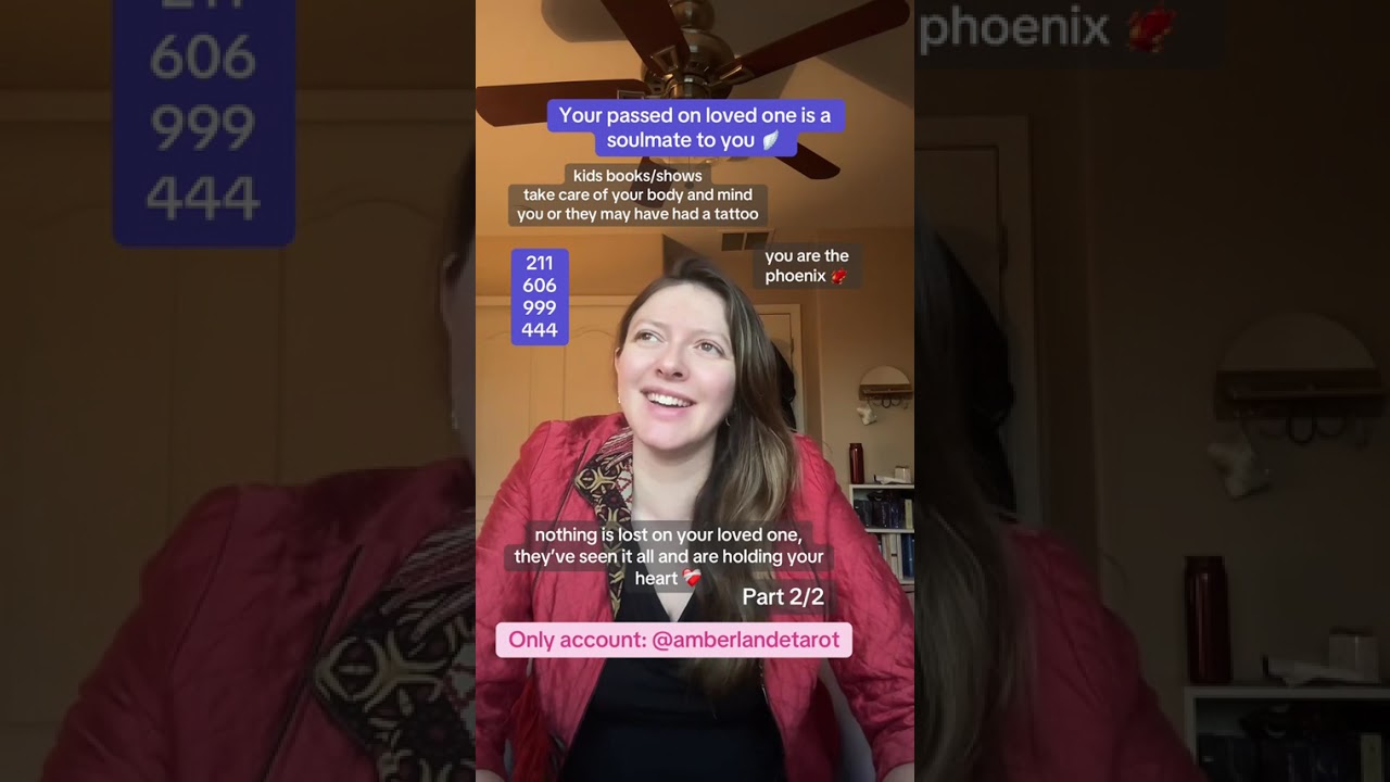 You passed on loved one is a soulmate to you - Amber Lande Tarot