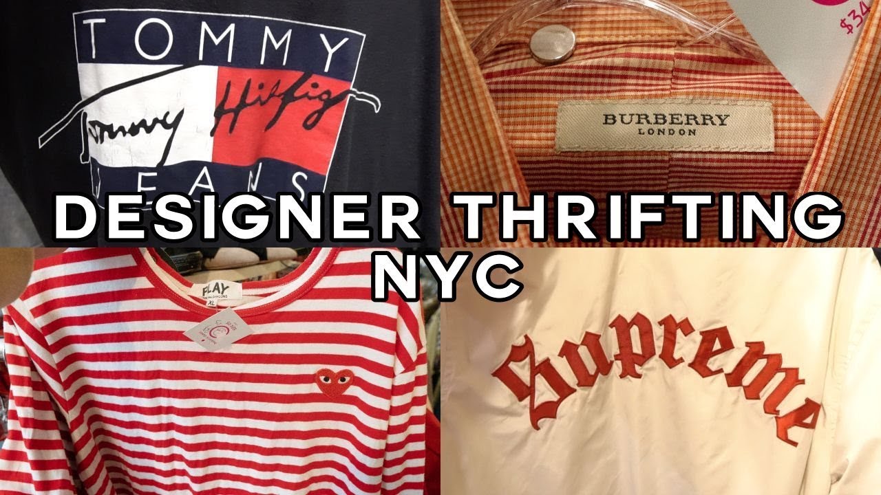 DESIGNER THRIFTING IN NYC | (Supreme, CDG, Gucci)