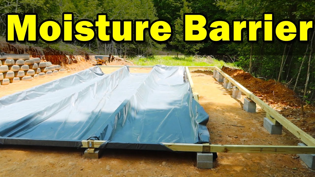Shop Moisture Barrier 6mil plastic [Stop Ground Moisture from getting to your shed]