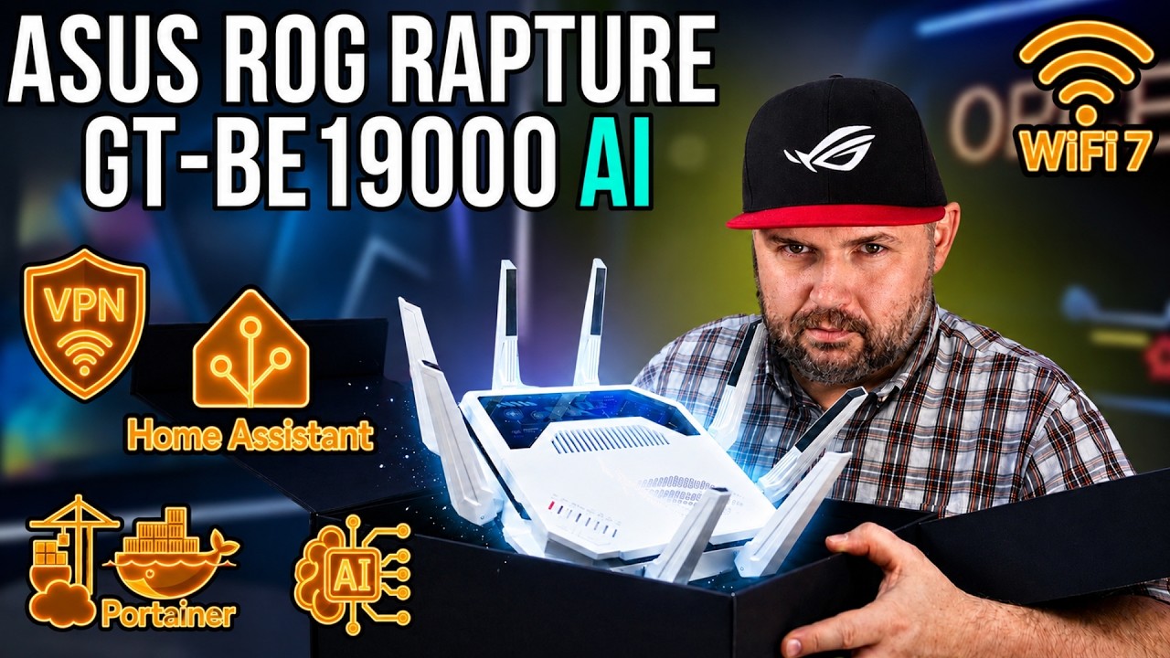 ASUS СДЕЛАЛИ РОУТЕР БУДУЩЕГО ROG RAPTURE GT-BE19000 AI. ТЕСТЫ WI-FI 7, AI И DOCKER