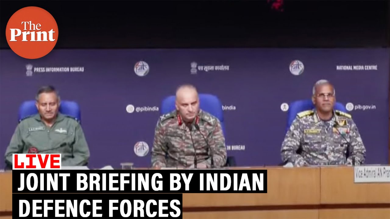Operation Sindoor: Indian Defence Forces’ Joint Briefing LIVE