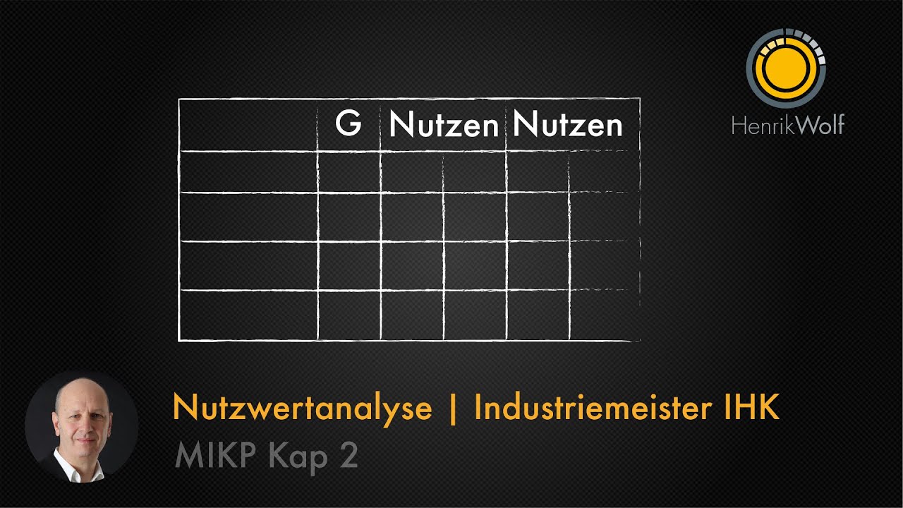 Nutzwertanalyse N°1  | MIKP Industriemeister IHK