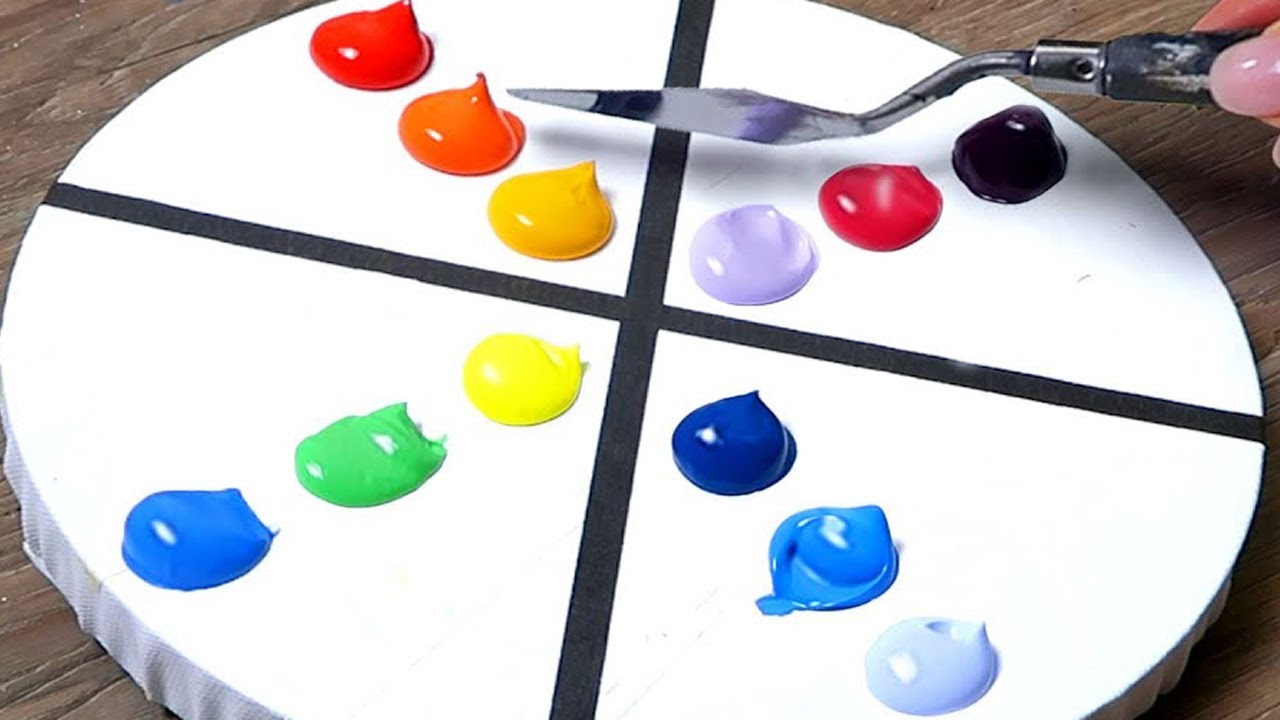 4 Simple Acrylic Painting Ideas｜Easy Art Compilation