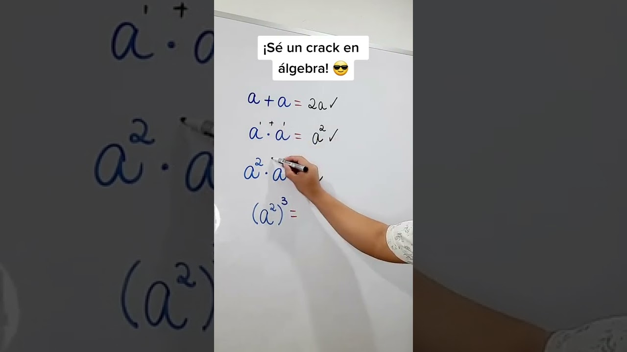 &iexcl;SE UN CRACK EN &Aacute;LGEBRA! 😎