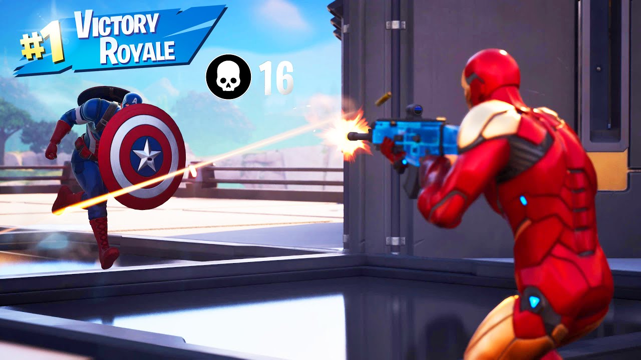 I Won a Solo Match Using Only Captain America's Shield - Fortnite Chapter 5 Season 4