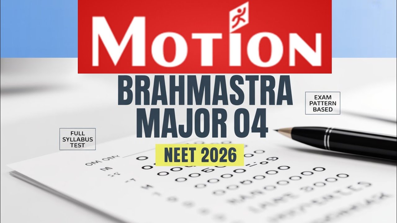 Motion Brahmastra SemiMajor 04 || Pdf With Answer Key And Solution || Paper Analysis #motion #neet 