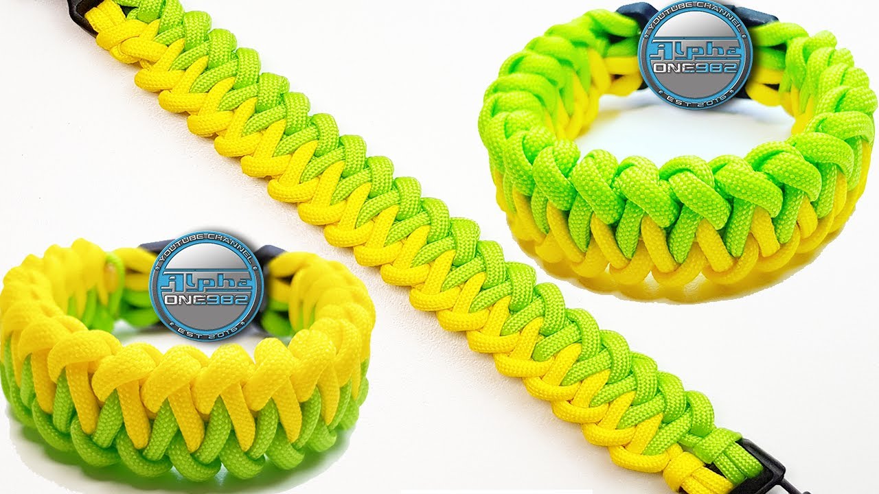 How To Make Paracord Bracelet Double Shark Bite World of Paracord Tutorials DIY Macrame Bracelet