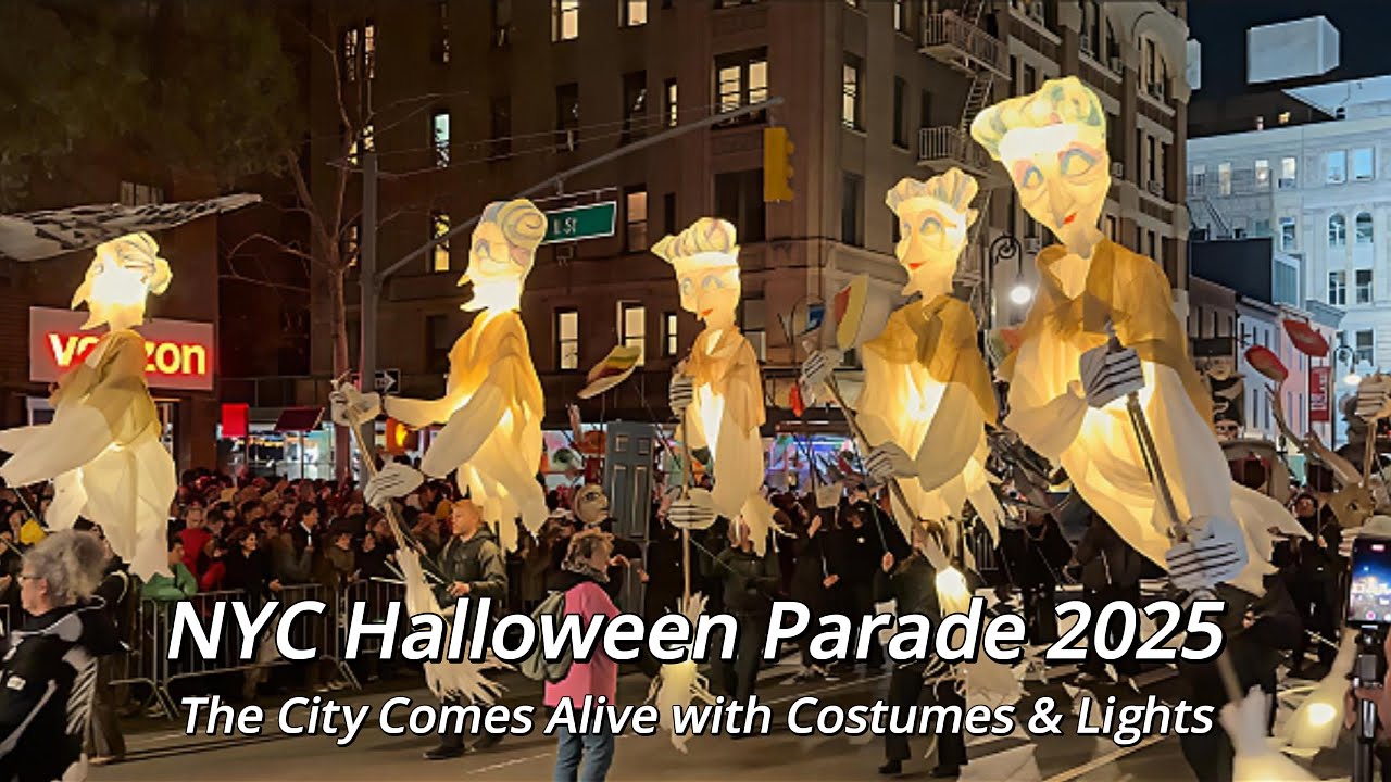 NYC Halloween Parade 2025 | The City Comes Alive with Costumes & Lights [4K] 🎃