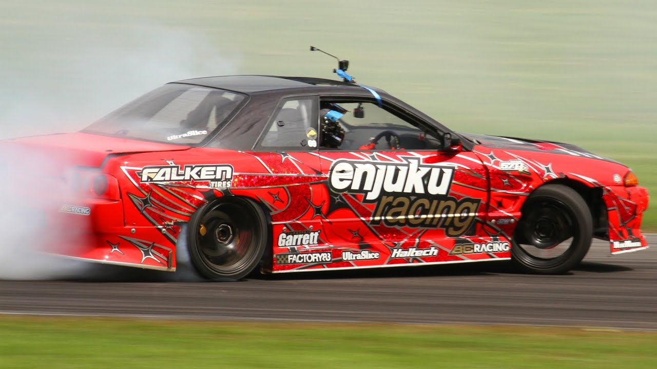 Formula Drift Pros (and YouTubers) (and T-Pain?!) Smoke Out Lime Rock Park Gridlife Circuit Legends