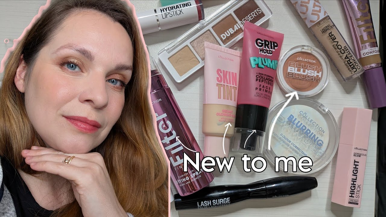 Полный макияж лица с использованием косметики COLLECTION COSMETICS: тональный крем New Skin Tint,...