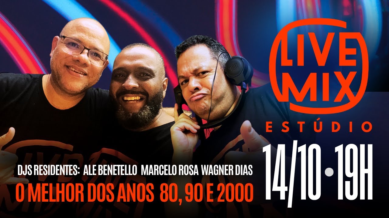 Música Eletrônica Anos 80, 90 e 2000 AO VIVO – Live Mix Estúdio # EDIÇÃO 4