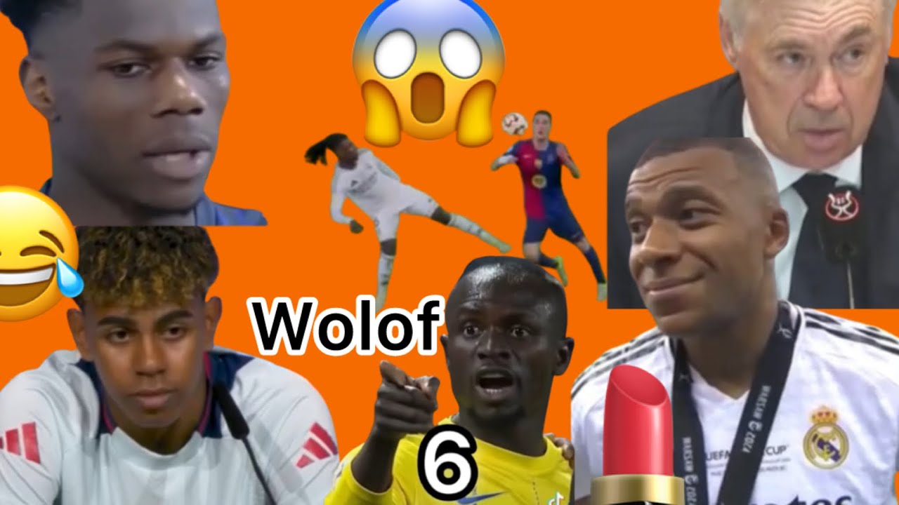 Wolof 🇸🇳Best of ancélotti _mbappé _carotte_ci biir toubey 😂_Lamine yamal xalé la mdr 😂😂