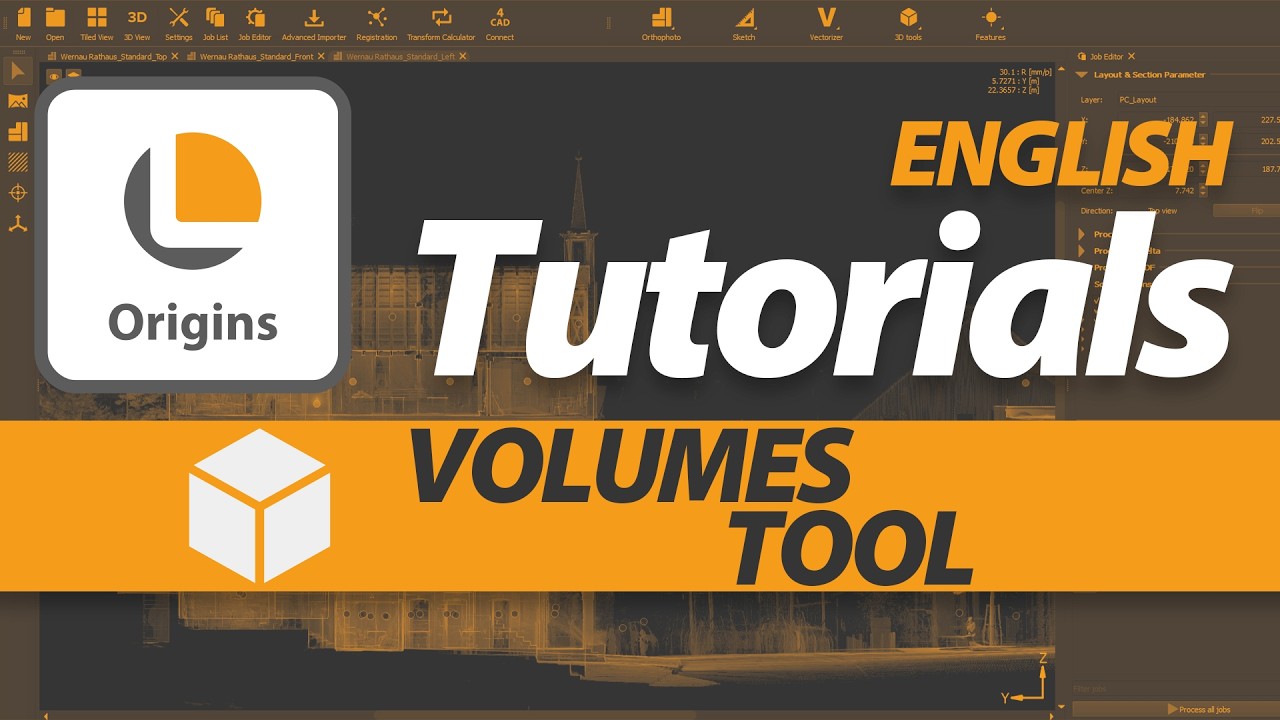 PointCab Origins – Volumes Tool