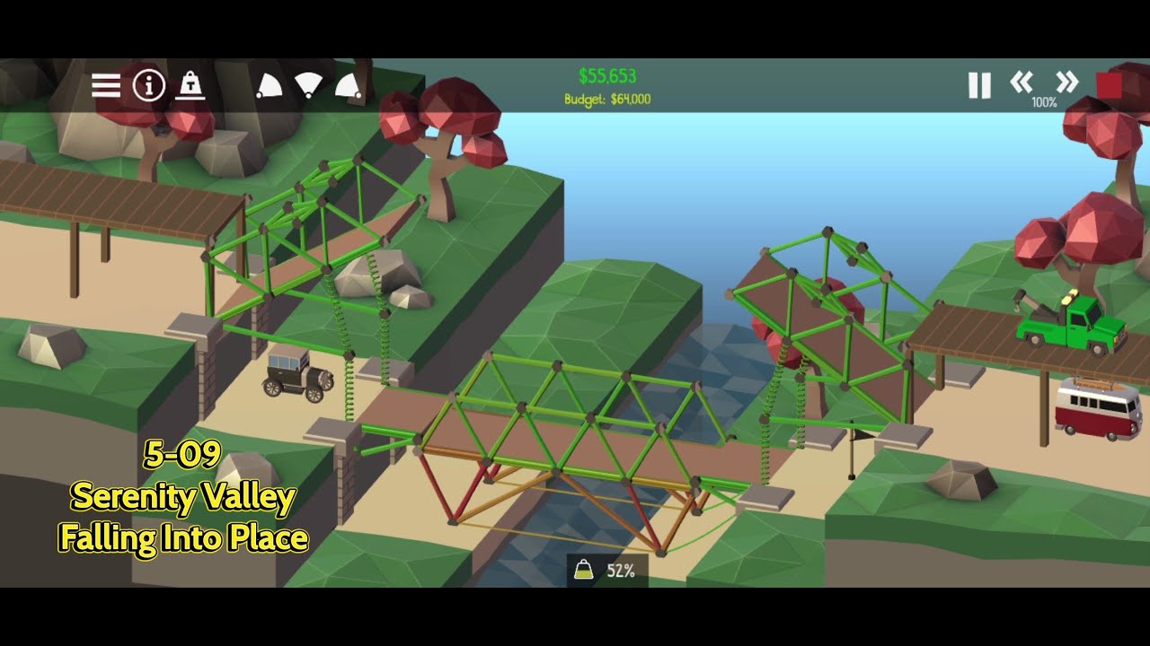 Poly Bridge 2 - Serenity Valley - Falling Into Place (5-09)