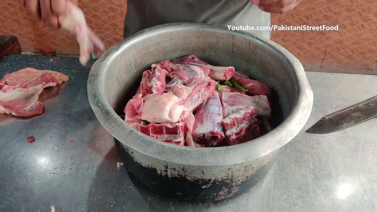 Peshawari Mutton Rosh Recipe | Mutton Namkeen Rosh | Namkeen Rosh Peshawar Street Food