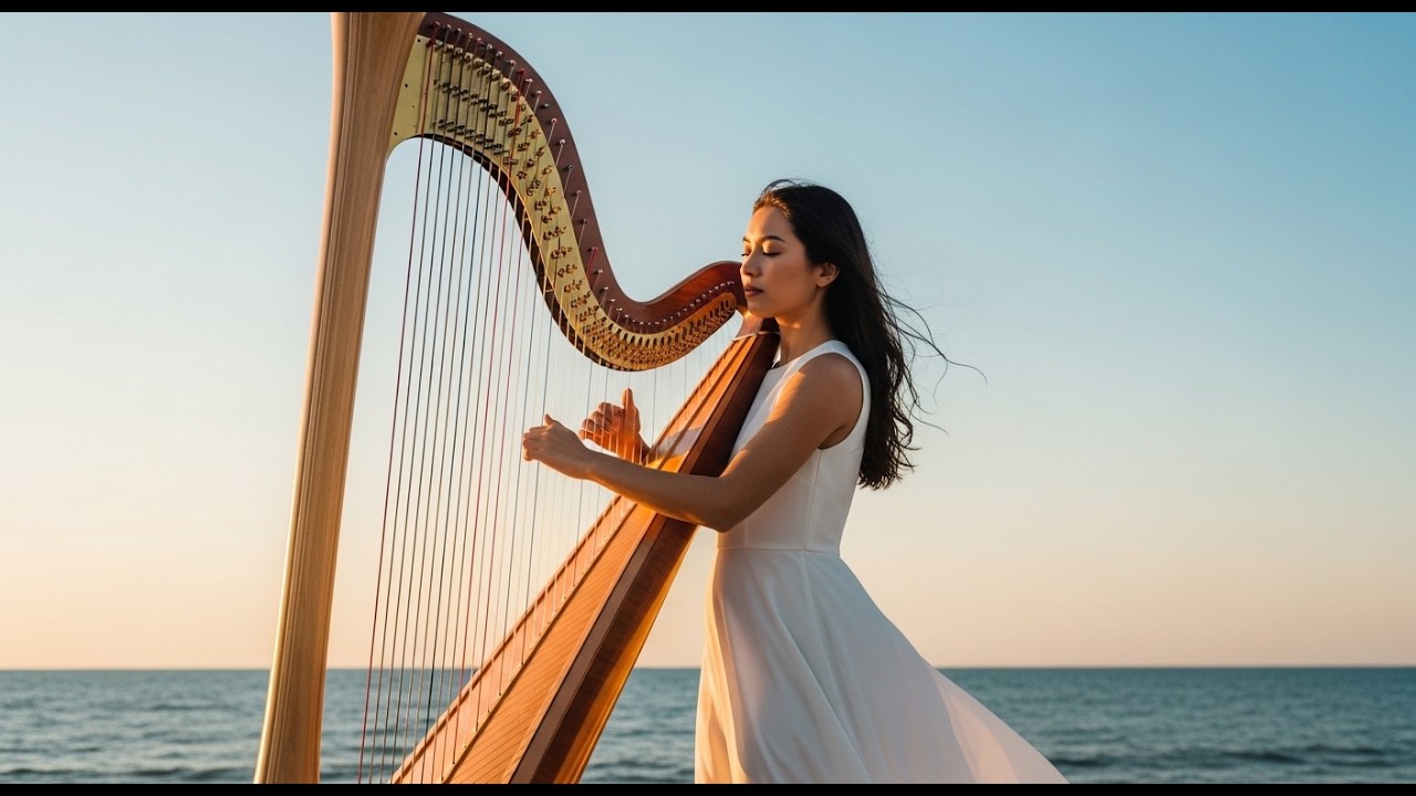 Arpa Serena para Relajación 🌿 Música Instrumental para Mindfulness y Descanso