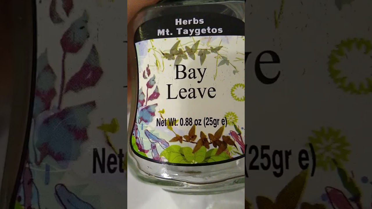 Bay leaves from Morton & Bassett, Simply Organic, Mt  Pelion, and Mt Taygetos