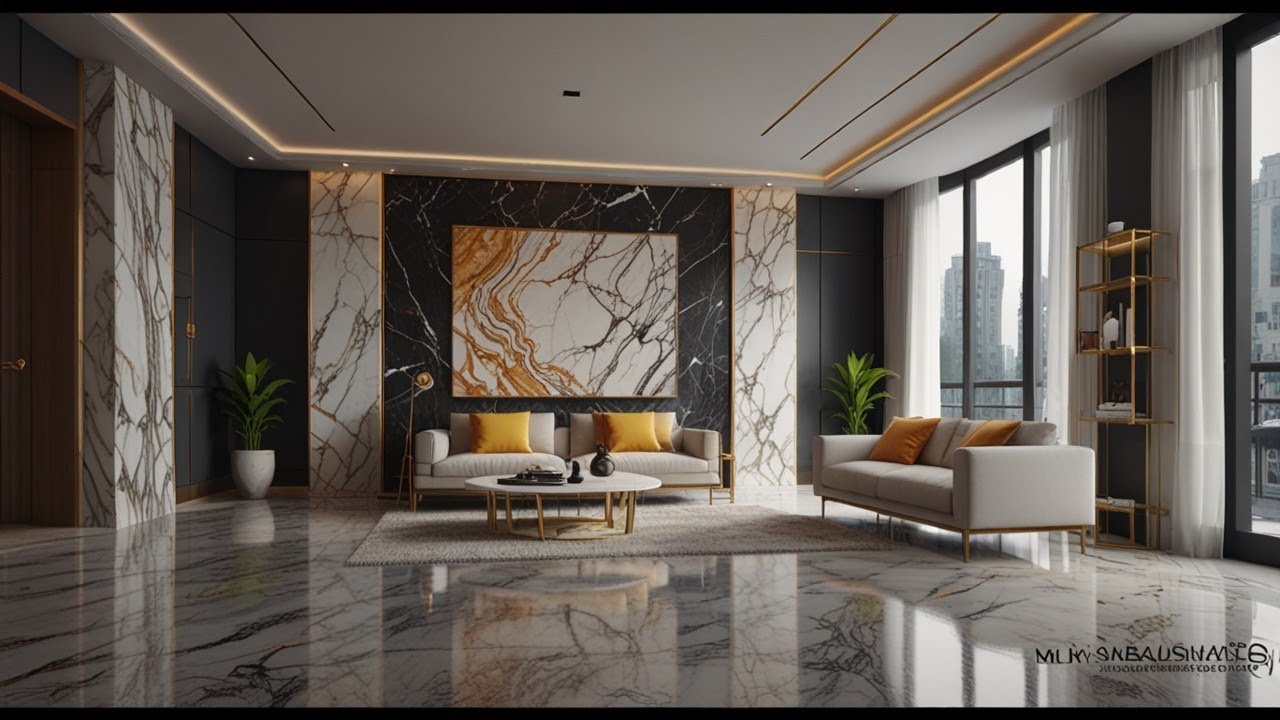 Grand Marble Living Hall Renovation | Luxury Neo-Classical Makeover”VOOSAGA VISUALS
