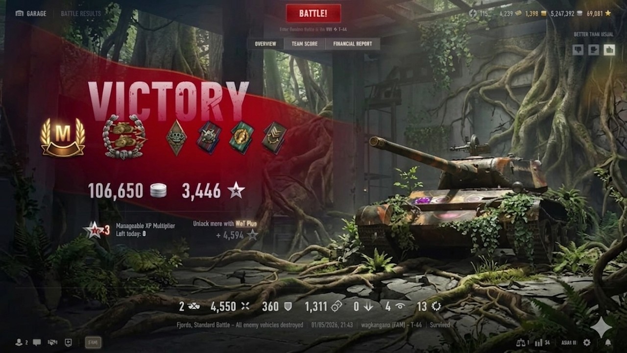 T-44 • 4.5K Dmg • 1.3K Spot Dmg • Full Gameplay