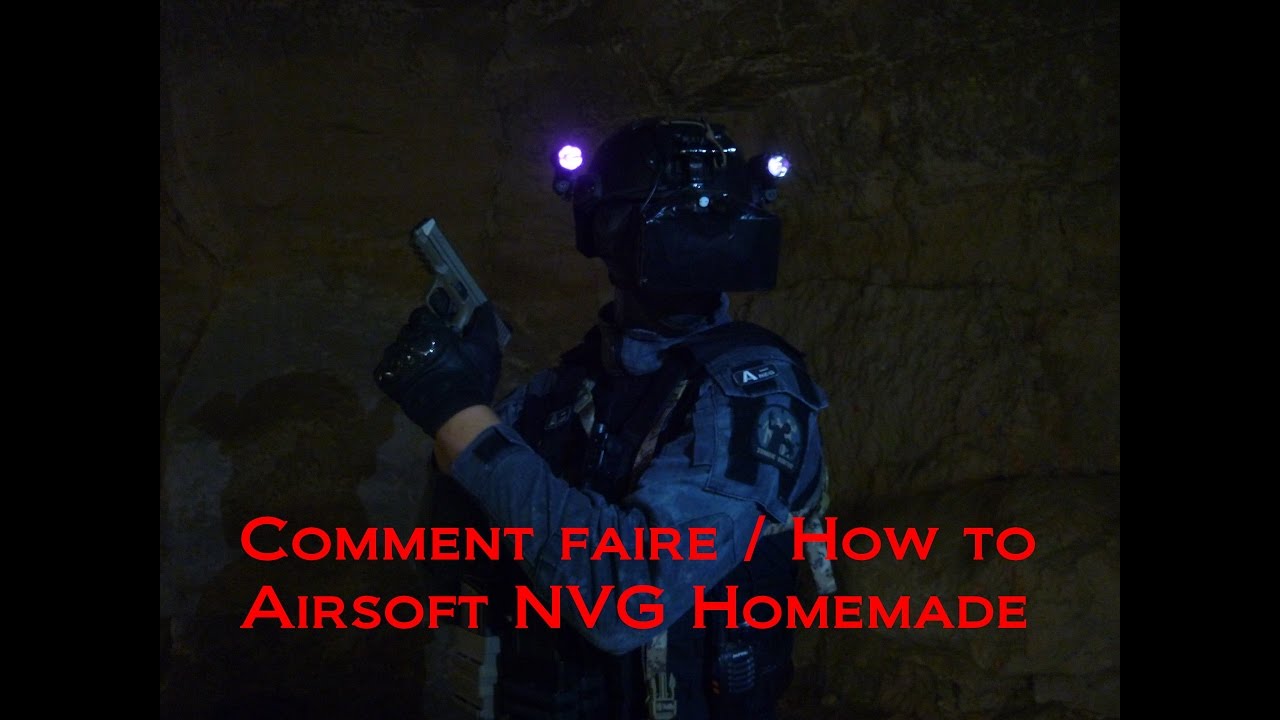 (Airsoft tuto)Comment faire/How to make NVG | lunette de vision nocturne | Night Vision Google