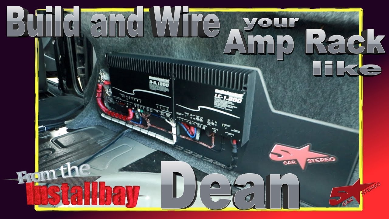 Do you want to build and wire your amp rack like Dean?