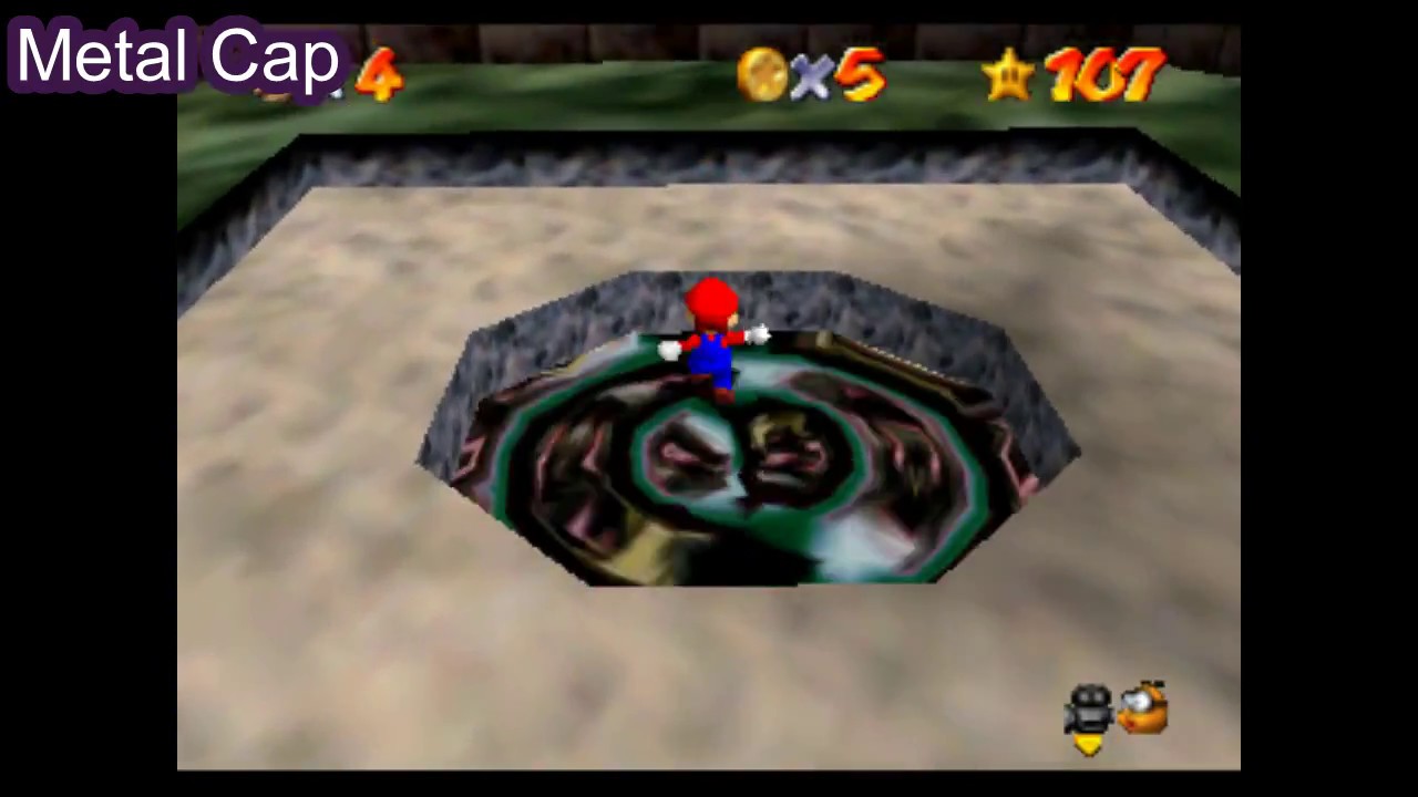 How to unlock all caps in Super Mario 64