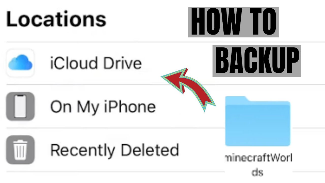 How to Backup your Minecraft Worlds on your iPhone/iOS