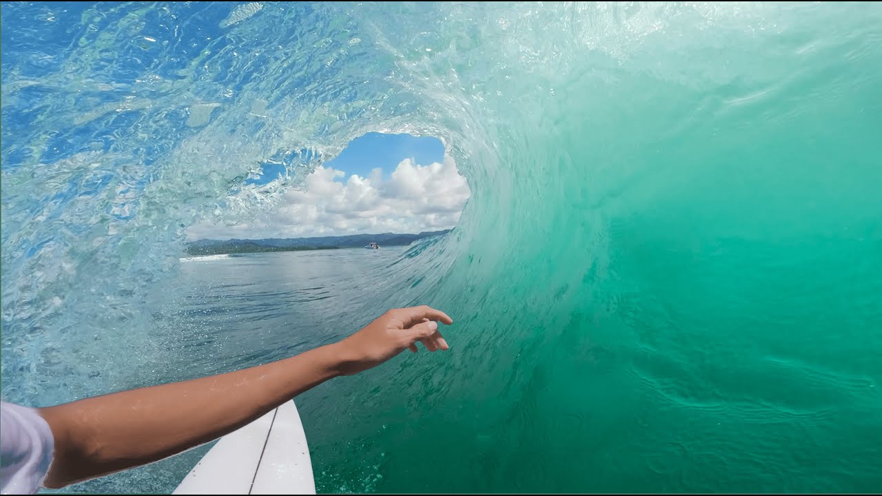Surfing Glassy Barrels Over Shallow Reef - RAW POV SURF