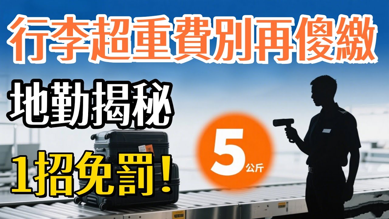 別再傻傻付超重費！地勤人員揭秘「行李合併」潛規則，靠這1招，超重5公斤也不用罰！#行李超重  #超重費 #旅遊攻略 #機場攻略#省錢旅行