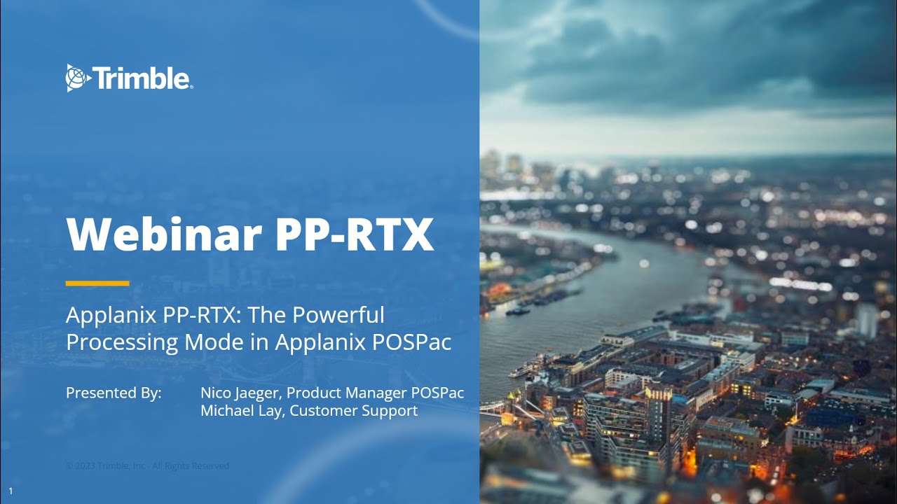 Applanix PP-RTX: The Powerful Processing Mode in Applanix POSPac