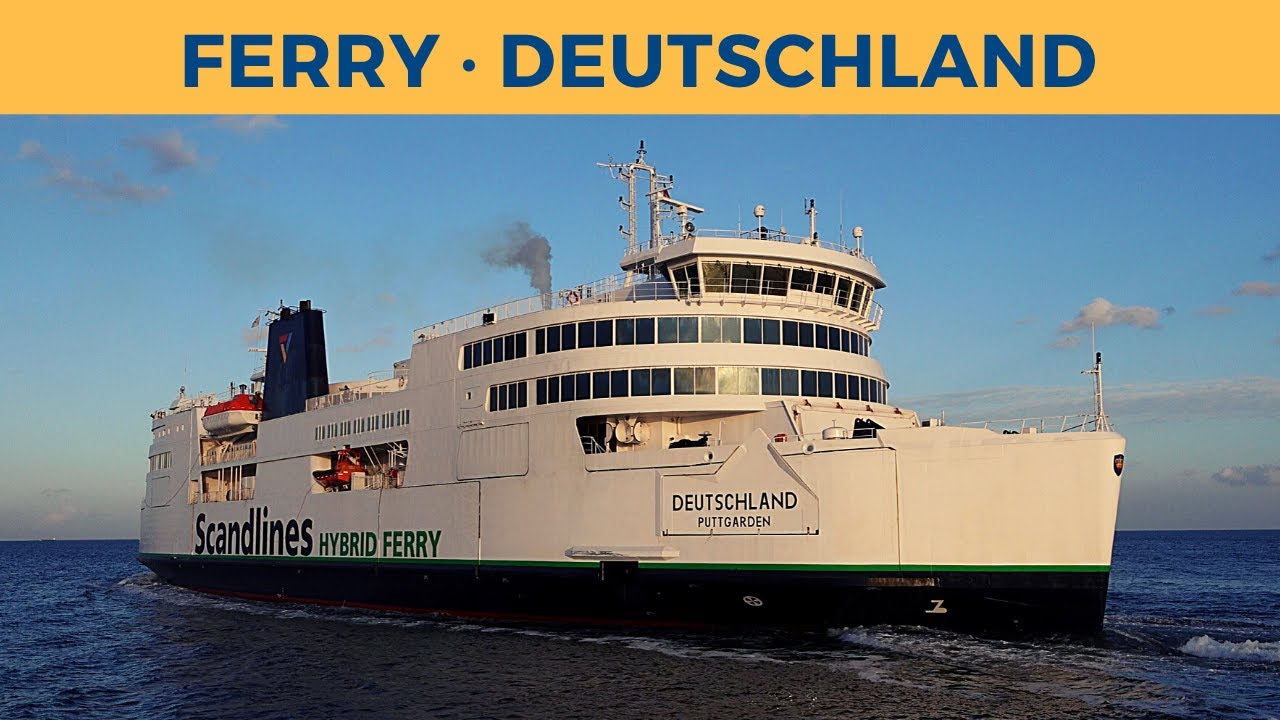 Departure of ferry DEUTSCHLAND; Puttgarden (Scandlines)