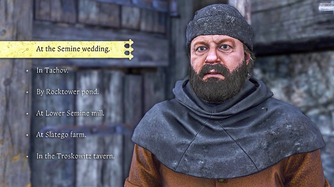KCD2でヘンリーがミケシュの顔を認識する瞬間。（Every Option）
