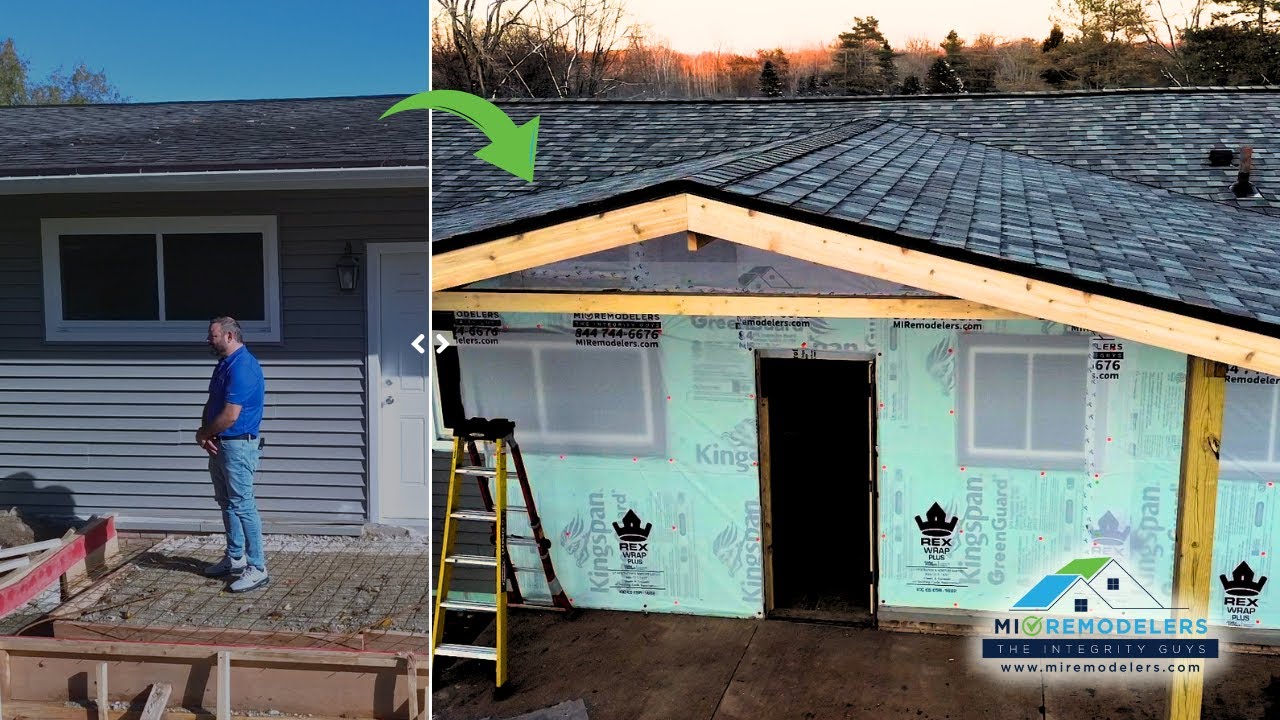 Roof Replacement & Tie-In Porch Gable: The Complete Step-by-Step Process(Rochester, MI)