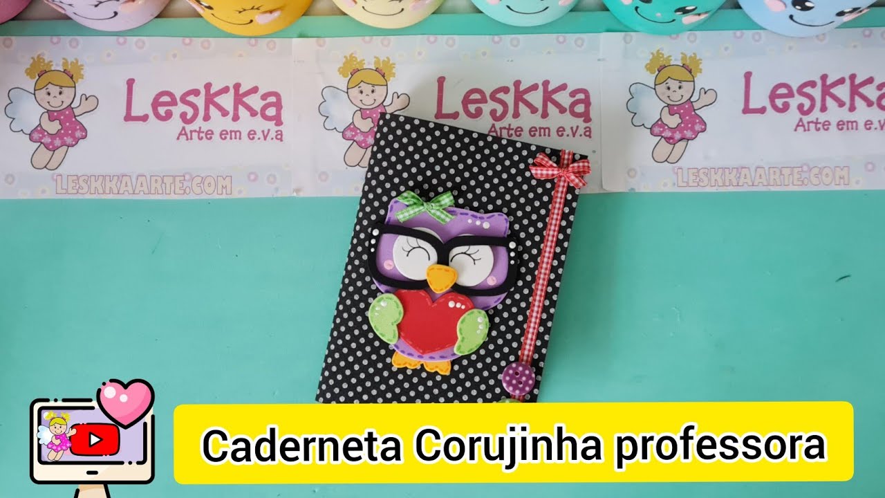 DIY - DIA DOS PROFESSORES: CADERNETA CORUJINHA PROFESSORA