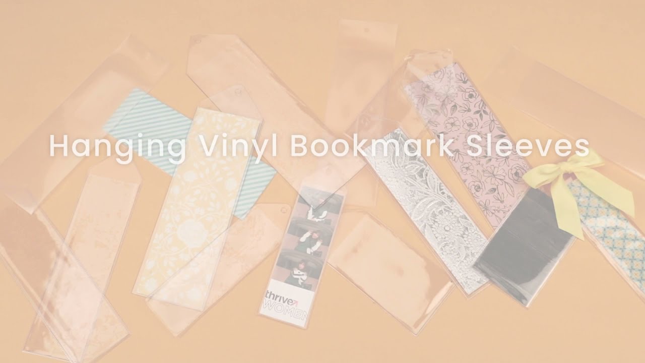 Hanging Vinyl Bookmark Sleeves