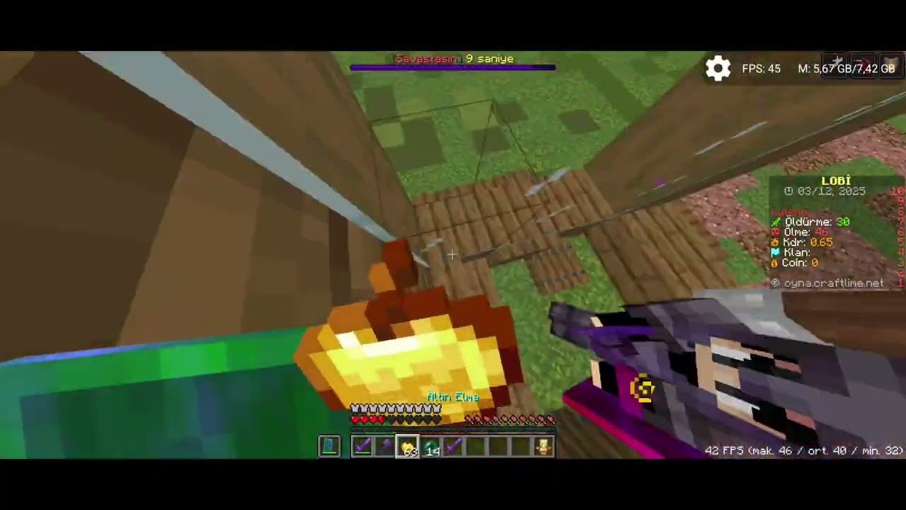 BEST POJAV CRAFTLİME LOBBY KİLL MONTAGE "*MAERTHZ VE YENGEM ELİF İÇİN*"