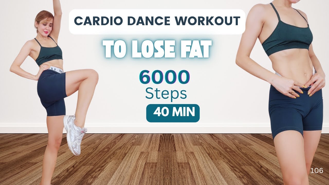 40 Min Cardio Dance Workout : All Standing To Lose Fat 🔥6000 Steps Burn Calories 💦 No Repeats
