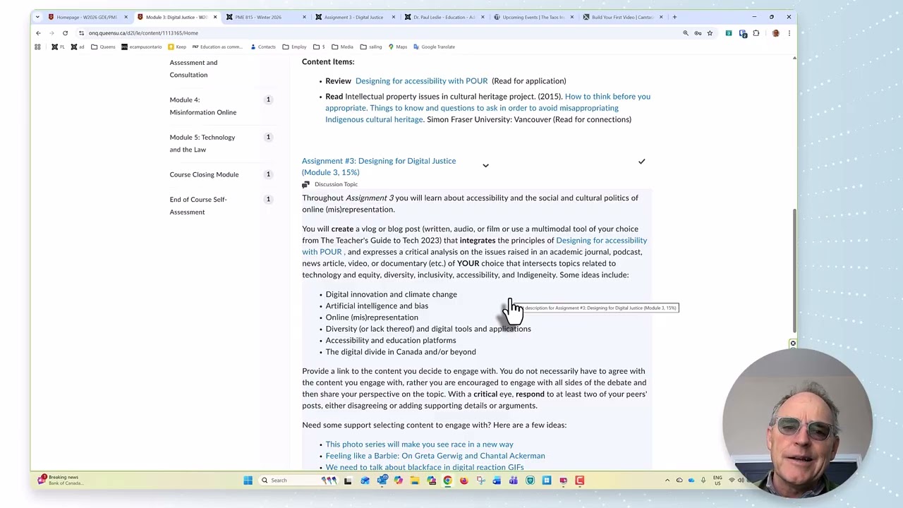 815 - Discussion of Module 3 - Digital Justice