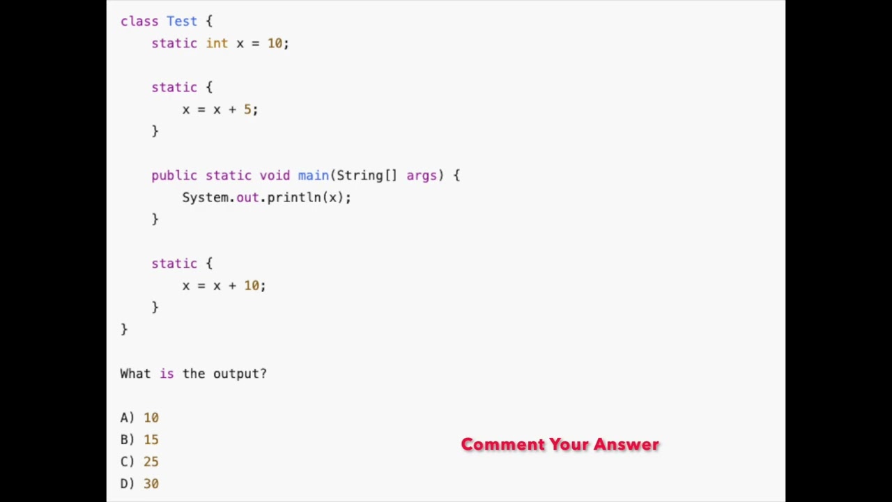 Java Interview question | Java | Interview Questions
