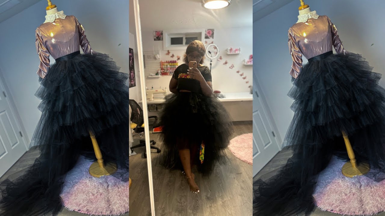 How to make a simple high-low tulle skirt for Photoshoot sessions.