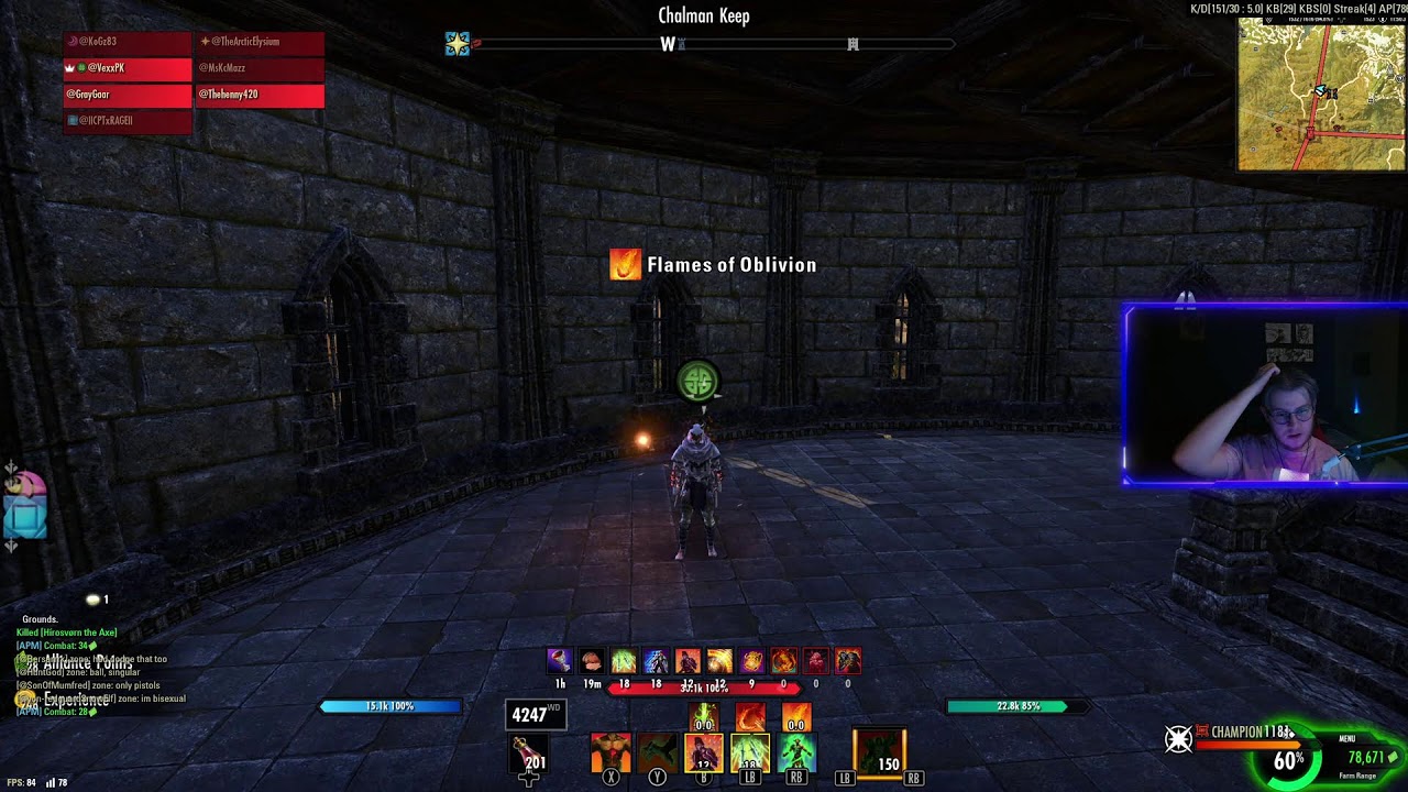 ESO Community Stream come join PVP STAM DK
