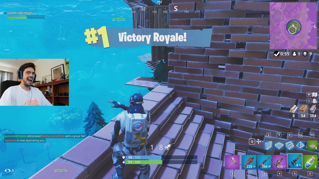 FAIL LANDING, STILL GOT THE W. FORTNITE SOLO'S
