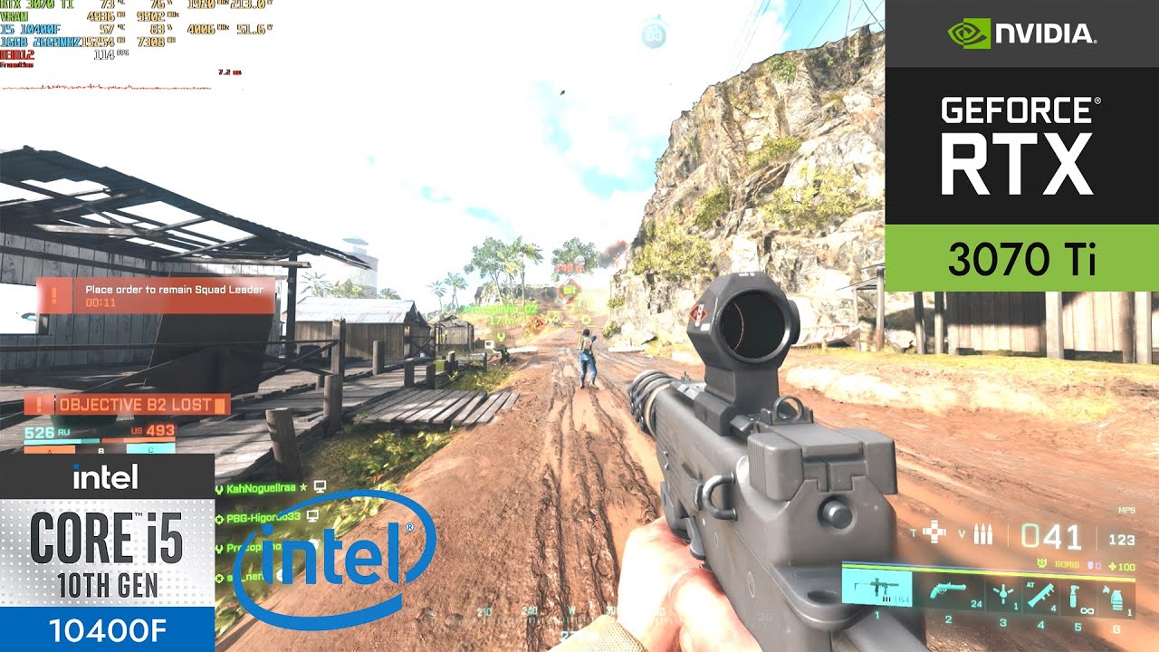 Battlefield 2042 : RTX 3070ti 8GB ( 1080p Medium Graphics RTX ON / DLSS ON )