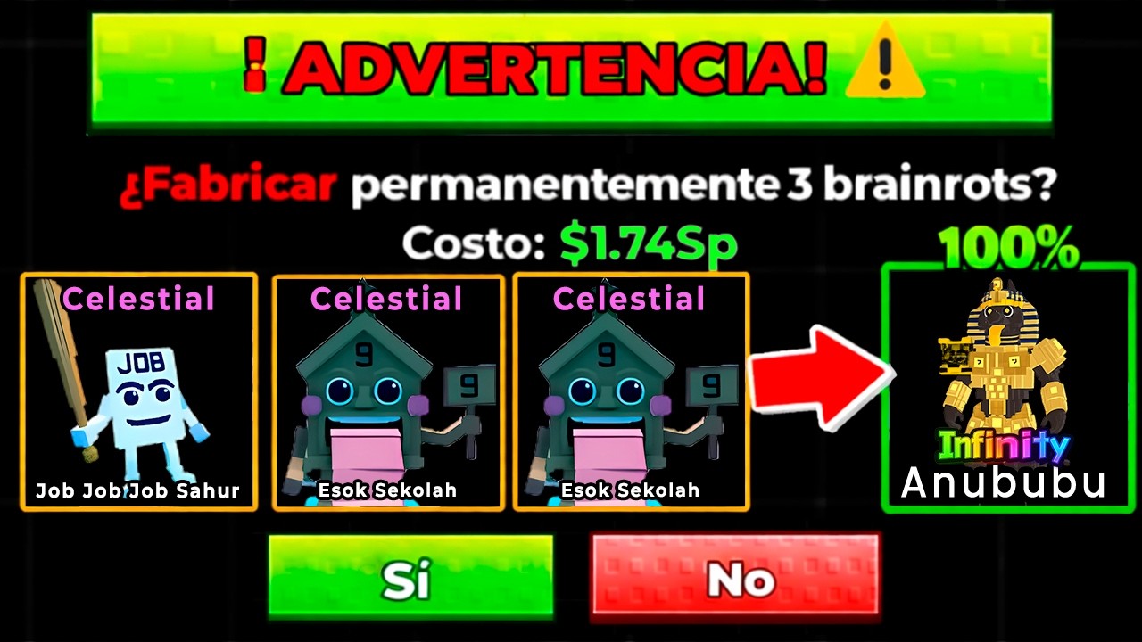 Encontré RECETAS INFINITY de la Máquina de Fusión en Escape Tsunami por Brainrots 😱