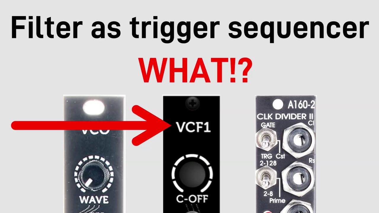 Eurorack, But FILTER is trigger sequencer