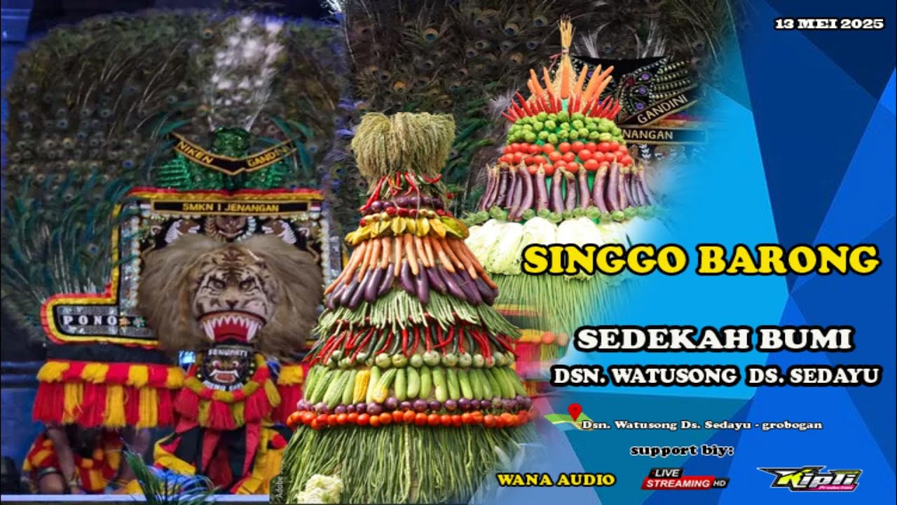 🔴LIVE STREAMING SEDEKAH BUMI DSN. WATUSONG  :: KIPLI PRO ::  WANA  AUDIO :: LIVE   WATUSONG - SEDAYU